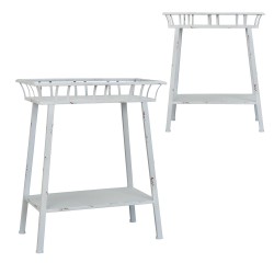 Clayre & Eef Plantentafel  59x31x73 cm Grijs Ijzer Rechthoek