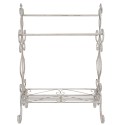 Clayre & Eef Porte-serviettes 65x40x93 cm Blanc Fer