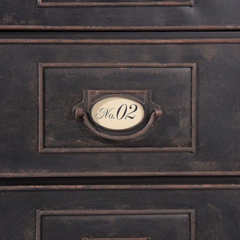Clayre & Eef Chest of Drawers 152x44x86 cm Brown Iron
