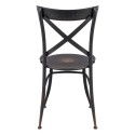 Clayre & Eef Chaise de salle à manger 41x41x88 cm Noir Fer