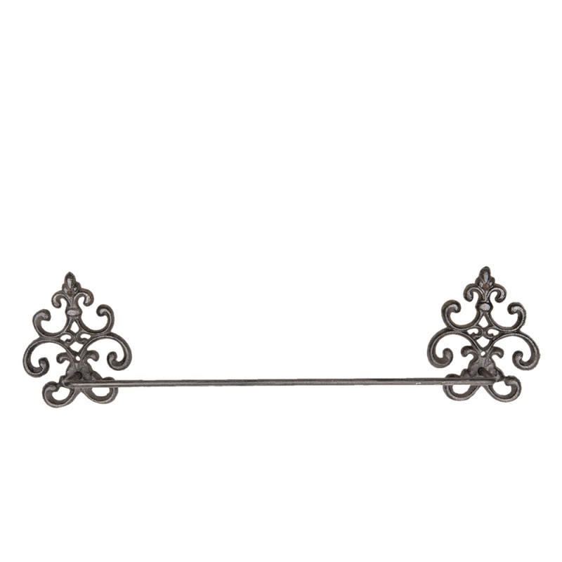 Clayre & Eef Portasciugamani 58x6x15 cm Marrone Ferro