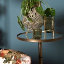 Clayre & Eef Tavolino Ø 40x81 cm Color oro Metallo Rotondo