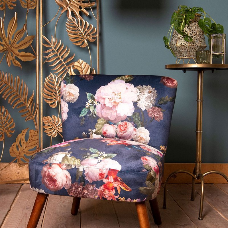 Clayre & Eef Side Table Ø 40x81 cm Gold colored Metal