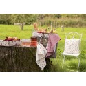Clayre & Eef Bistro-Set Bistrotisch Bistrostuhl 3-Teilig Ø 60x70 Weiß Eisen