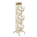Clayre & Eef Scaffale e cesti 30x25x98 cm Color oro Ferro