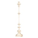 Clayre & Eef Candle holder 12x12x60 cm White Iron Square