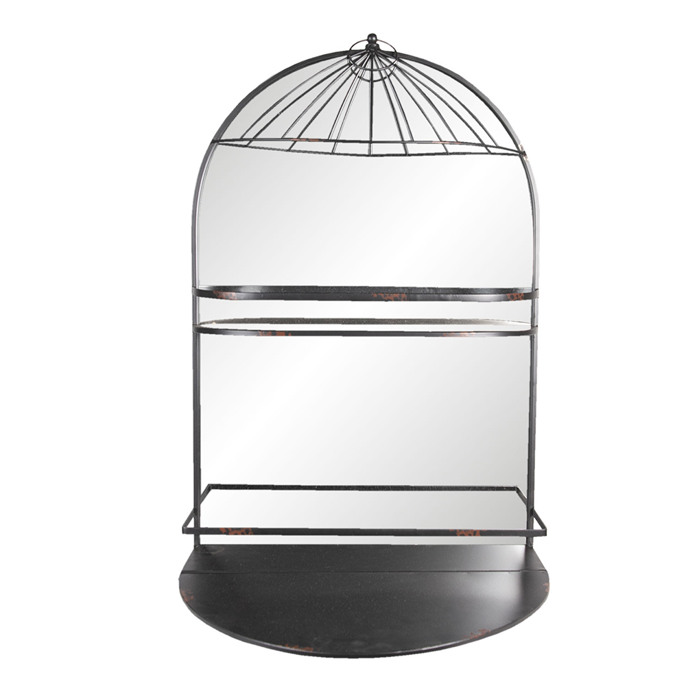 Clayre&Eef Wandrek 50x36x83 cm Bruin IJzer afbeelding