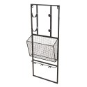 Clayre & Eef Wijnrek  32x12x82 cm Zwart Ijzer