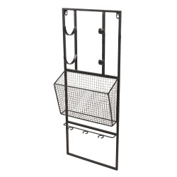Clayre & Eef Wijnrek  32x12x82 cm Zwart Ijzer