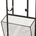 Clayre & Eef Portabottiglie 32x12x82 cm Nero Ferro