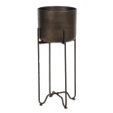 Clayre & Eef Plant Stand  Ø 28x71 cm Brown Iron Round
