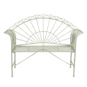 Clayre & Eef Gartenbank 123x47x98 cm Grün Eisen Rechteck