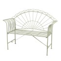Clayre & Eef Gartenbank 123x47x98 cm Grün Eisen Rechteck