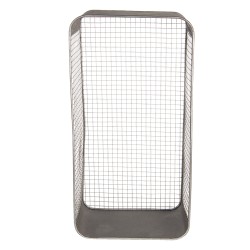 Clayre & Eef Wall Rack 28x15x57 cm Grey Iron Rectangle