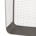 Clayre & Eef Scaffale da parete 28x15x57 cm Grigio Ferro Rettangolo