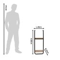 Clayre & Eef Wandrek  30x15x80 cm Bruin Ijzer Rechthoek