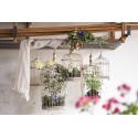 Clayre & Eef Decorazione gabbia set di 3 Bianco Ferro Rotondo