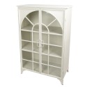 Clayre & Eef Vitrinenschrank 80x41x120 cm Weiß Eisen Rechteck