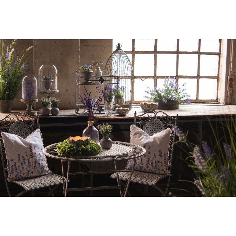 Clayre & Eef Porte-plante Noir Fer Rond