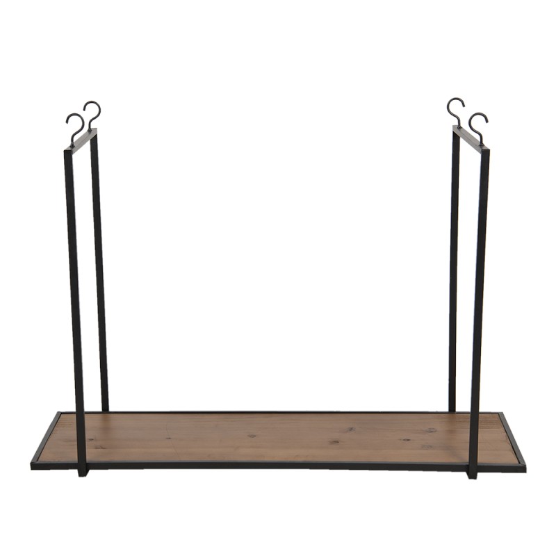 Clayre & Eef Etagère murale 90x33x60 cm Marron Fer Rectangle
