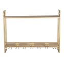 Clayre & Eef Wandrek  80x22x61 cm Goudkleurig Ijzer Rechthoek