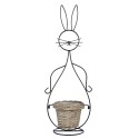 Clayre & Eef Blumentopf 15x23x67 cm Schwarz Eisen