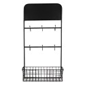 Clayre & Eef Etagère murale 39x12x75 cm Noir Métal Rectangle