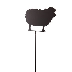 Clayre & Eef Tuinsteker Schaap 25x120 cm Bruin Ijzer