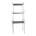 Clayre & Eef Tavolino set di 3 Grigio Ferro Rettangolo