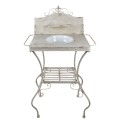 Clayre & Eef Kaptafel  72x48x114 cm Wit Ijzer Rechthoek