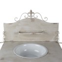Clayre & Eef Kaptafel  72x48x114 cm Wit Ijzer Rechthoek