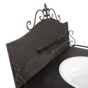 Clayre & Eef Frisiertisch 72x48x114 cm Braun Grün Eisen