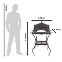 Clayre & Eef Frisiertisch 72x48x114 cm Braun Grün Eisen