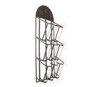 Clayre & Eef Wijnrek  30x18x83 cm Zwart Ijzer Rechthoek