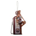 Clayre & Eef Wanddecoratie  45x70 cm Rood Ijzer Rechthoek