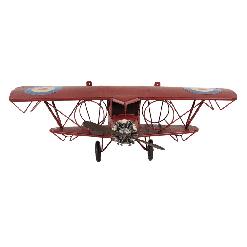 Clayre & Eef Wijnrek  75x23x25 cm Rood Ijzer
