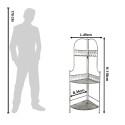 Clayre & Eef Regal 49x34x118 cm Grau Eisen