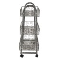 Clayre & Eef Storage Rack 37x26x80 cm Grey Iron