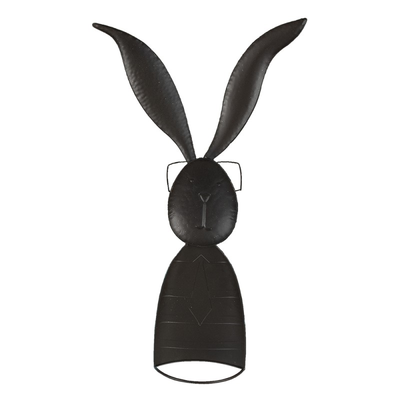 Clayre & Eef Figurine Rabbit 67 cm Turquoise Beige Metal