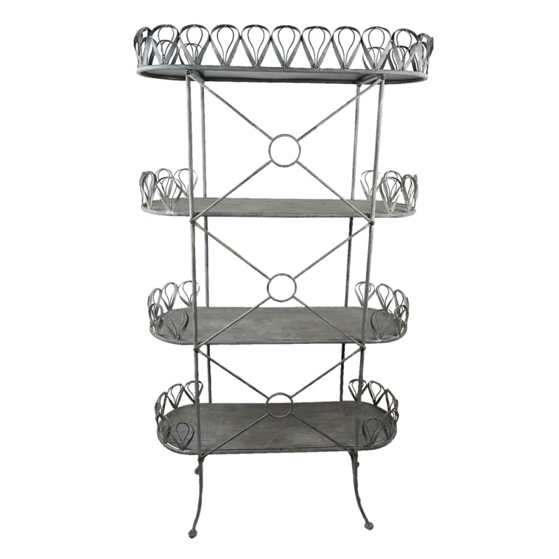 Clayre & Eef Opbergrek  91x36x168 cm Grijs Ijzer