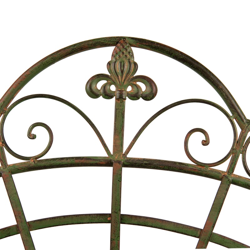 Clayre & Eef Garden Bench 145x45x100 cm Green Iron