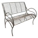 Clayre & Eef Tuinbank  106x56x92 cm Grijs Ijzer