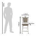 Clayre & Eef Chaise bistro 43x45x96 cm Vert Marron Fer