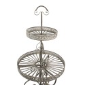 Clayre & Eef Planthouder Etagère  137 cm Grijs Ijzer Rond
