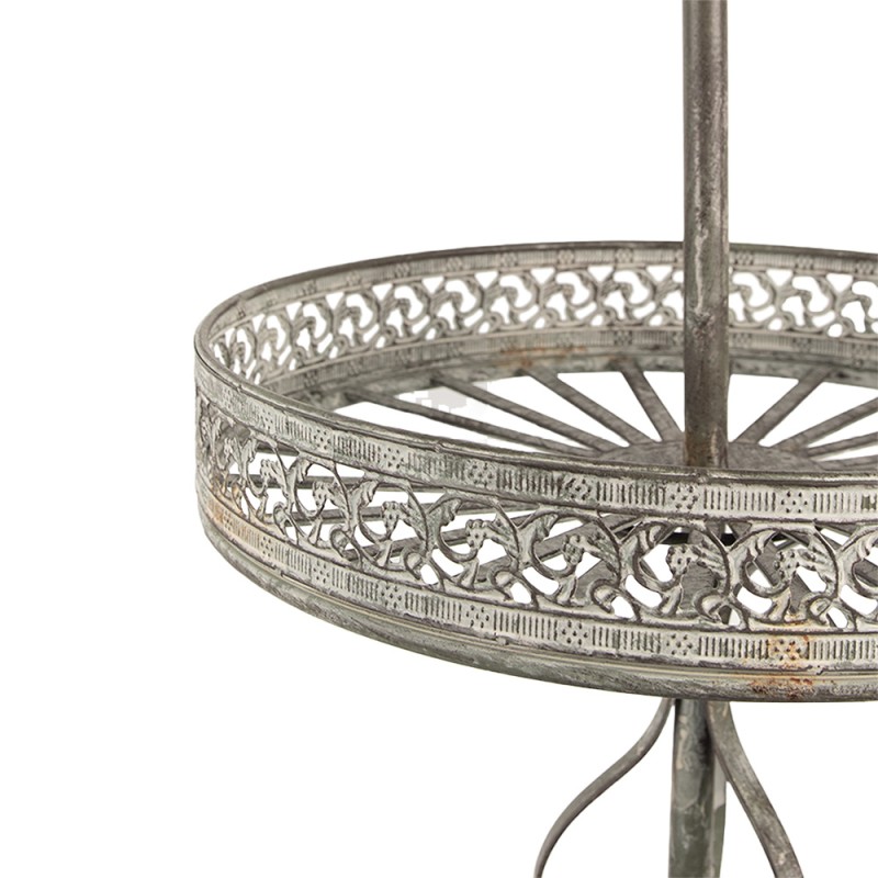 Clayre & Eef Planthouder Etagère  137 cm Grijs Ijzer Rond