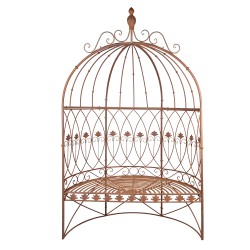 Clayre & Eef Tuinbank  119x59x208 cm Bruin Ijzer