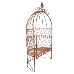 Clayre & Eef Tuinbank  119x59x208 cm Bruin Ijzer