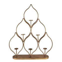 Clayre & Eef Candle holder 76 cm Copper colored Metal