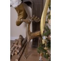 Clayre & Eef Statuetta Cervo 73 cm Color oro Metallo