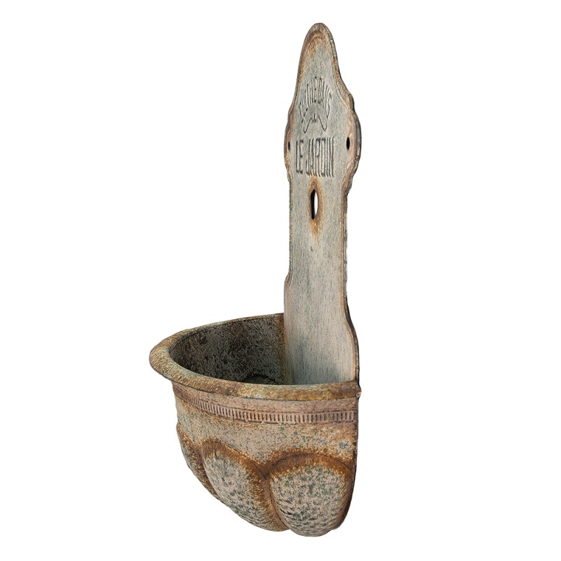 Clayre & Eef Porte-plante 46x24x69 cm Gris Métal Le jardin